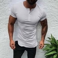 thumbnail image 2 of Leutsin Spring And Summer Men's Casual Short-sleeved Solid Color Blouse, 2 of 8