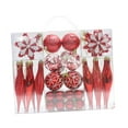 thumbnail image 1 of 40 piezas de adornos de bolas de Navidad, decoración navideña, adornos colgantes para de Navidad, guirnalda de cumpleaños, fiesta, aniversario Rojo BLESIY Bolas colgantes de árbol, 1 of 7