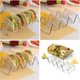 thumbnail image 5 of Soporte para tacos en forma de V, estante para tacos de rollo de maíz en forma de V de acero inoxidable, soporte para tacos y panqueques meticulosamente diseñado, 5 of 8