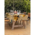 thumbnail image 4 of 60x84 Inch Outdoor Tablecloth with Umbrella Hole Zipper Rectangle Construction Truck Rectangular Tablecloths Outside Waterproof Cartoon Grips and Bulldozers Turmeric Patio Table Cover for Picnic, 4 of 8