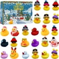 thumbnail image 2 of Vinyl Duck Blind Box Little Yellow Duck Christmas Calendar Blind Box Holiday Toy Set, 2 of 5