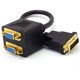 thumbnail image 5 of Cateissary Cable divisor de DVI-I a VGA, 1 entrada a 2 salidas hembra, cable adaptador, accesorios de computadora Teléfono y Comunicación, 5 of 5