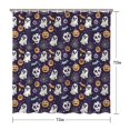 thumbnail image 5 of Dark Halloween Pattern Shower Curtain 72"x72" ,Bathroom Decorative Shower Curtains Set with 12 Hooks,Modern Waterproof Washable Shower Curtain, 5 of 6