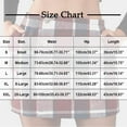 thumbnail image 3 of Roncen Women's Plaid Mini Skirt Pencil Above Knee Length High Elastic Waist Bodycon Zipper Vintage Short Skirts for Women, 3 of 8