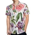 thumbnail image 4 of High Quality Hawaiian Shirts for Men Short Sleeve Aloha Beach Shirt Floral Summer Casual Button Down Shirts Blouses 9TYW6W, 4 of 7