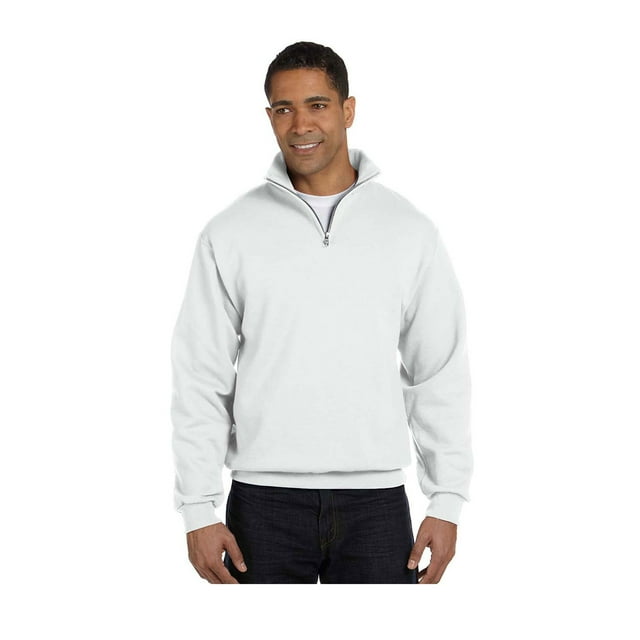 Jerzees Men's Quarter-Zip Cadet Collar Pullover Sweatshirt, Style 995M