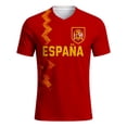thumbnail image 2 of 2026 Soccer Cup Fan Jersey for Men, V-Neck Short Sleeve T-Shirt with National Team Flag Graphic, Soft Cotton Blend Athletic Top, 1 PC Red XXXL, 2 of 5