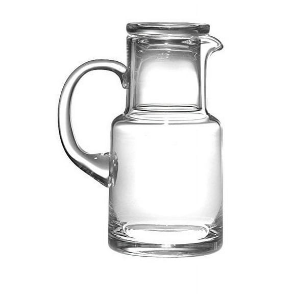 Barski European Glass 2-Piece Bedside Carafe Set with Handle and Tumbler, 20 oz, Made in Europe
