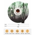 thumbnail image 6 of 15 Inch Round Placemats Set of 6, Teal Forest Non Slip Heat Insulation PP Table Mats, Vintage Foggy Woods Tree Mysterious Washable Place Mats for Kitchen Dining Party Table Decor, 6 of 7