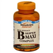 Sundown Naturals B Complex, Super Maxi, 200 Caplets