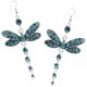 thumbnail image 3 of BRIGHTFUFU 1 par de pendientes colgantes para mujer, pendientes llamativos de libélula, joyas de diamantes de imitación, 3 of 8