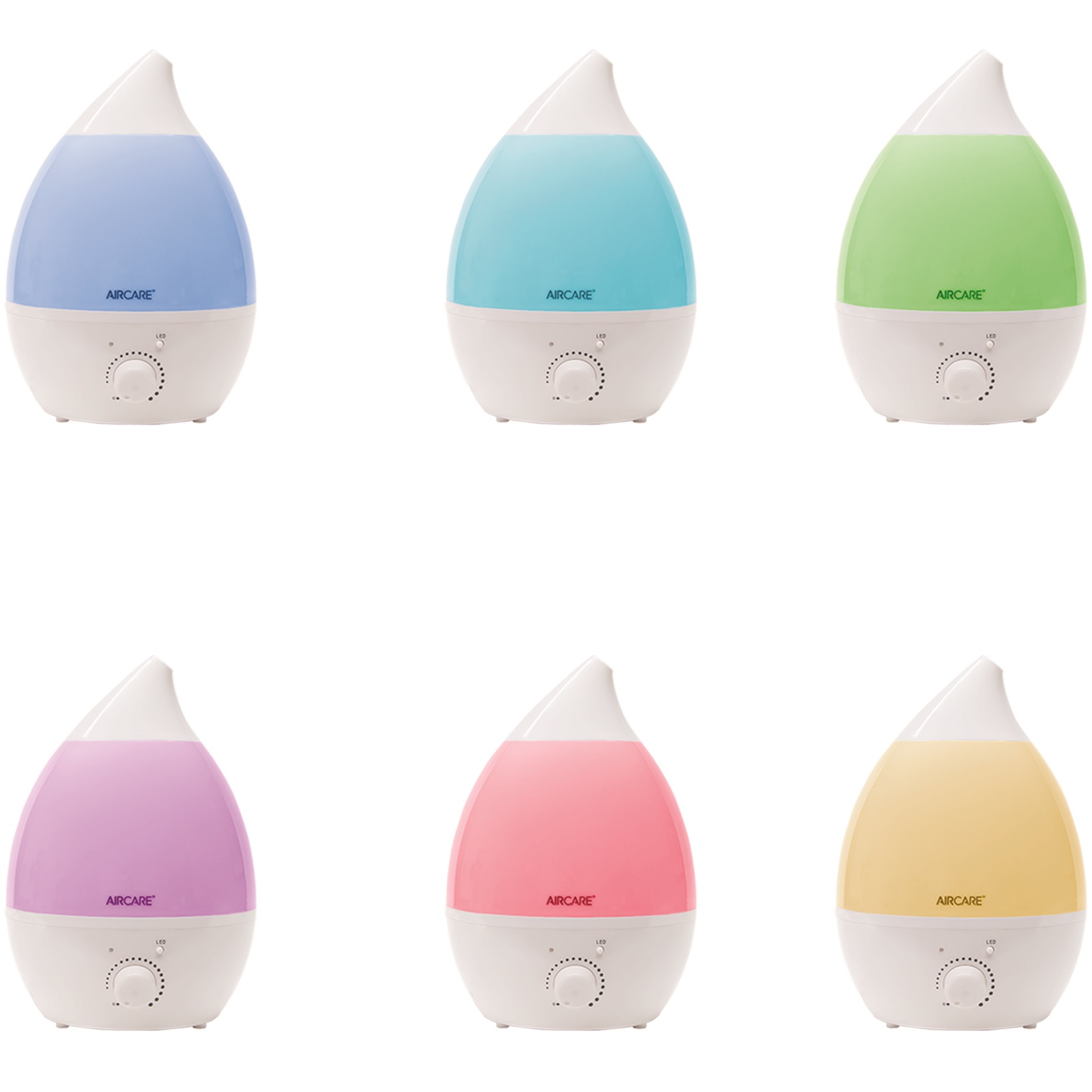 AIRCARE AUV10AWHT Aurora Mini Ultrasonic Humidifier with Aroma Diffuser and Multicolor LED Night Light, White - image 4 of 9