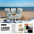 thumbnail image 5 of Kdxio The World Map with Cartoon Animals for Beach Bag for Women Large Beach Tote Bag Waterproof Sandproof Swim Bag with Zipper Pockets Beach Vacation Travel, 5 of 7
