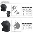 thumbnail image 2 of Six-piece Children's roller skating protective gear set sports helmet protective gear skateboard skating protective gear knee pads and elbow pads,Black, 2 of 5