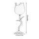 thumbnail image 2 of Copa de vino tinto rosado - Copa de vino de cristal alta de 280 ml con patrón de rosa, cerámica elegante para vino tinto y cócteles, cristalería de 9 pulgadas de altura, 2 of 2