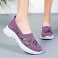 thumbnail image 2 of ibiyuan Orthopedic Dress Shoes for Women Adjustable Upper Women's Walking Shoes Mesh Knitted Non- Sole Platform Sneakers Breathable Hands-Free Mary Jane Shoes Foam Shoes, 2 of 8