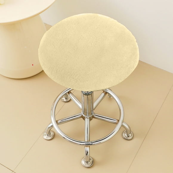 Housse de Coussin pour Tabouret Rond avec Bande Élastique – Protège-Siège en Polyester Doux pour Tabourets de Cuisine et de Salle à Manger
