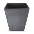 thumbnail image 3 of Suncast 16 Inch Farmington Rustic Wood Finish Garden Planter, Gray (2 Pack), 3 of 5