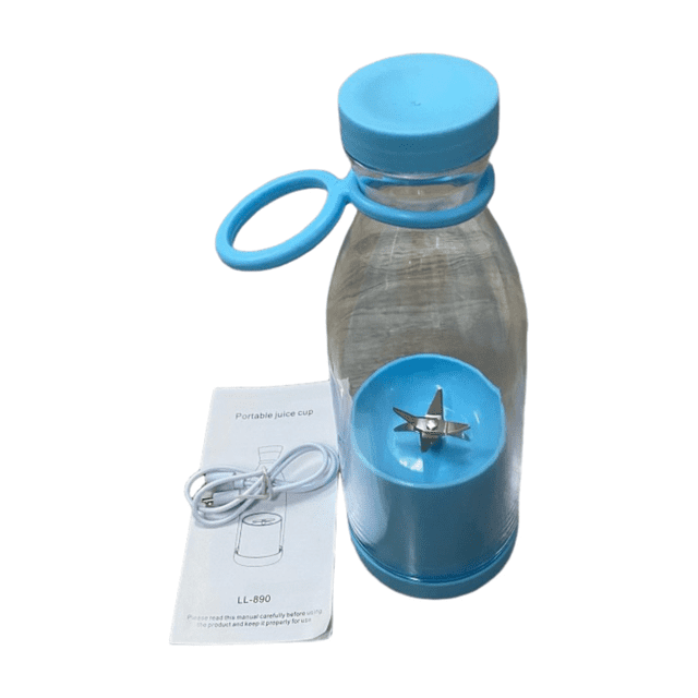 Billuyoard Exprimidor portátil con carga USB, multiusos, para el hogar, fácil de extraer, 380 ml Electrodomésticos azul