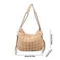 thumbnail image 2 of Bolso Tipo Cartera Acolchado Bandolera Con Masa Diario para Mujer Gran Capacidad, 2 of 9