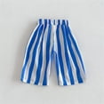 thumbnail image 2 of BOOMNY Boys Baggy Capri Pants Wide Leg Pants For Boys Trendy Striped Elastic Waist Summer Jogger Pants, 2 of 3