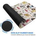 thumbnail image 6 of Long Mouse Pads for Desk,Rover Cream Dogs Bone Desk Mats on Top Of Desks, Desk Mouse Pad Extra Large with 3mm Non-Slip Base and Stitched Edge for Gaming,Office,Work,Home 35.4"x15.7", 6 of 6