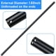 thumbnail image 3 of Ventilador de techo Downrod Sibosen, 8 pulgadas, color negro mate, hierro, 3 of 7