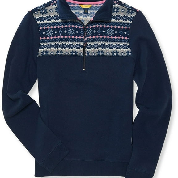 Aeropostale Womens Knit Sweatshirt, Blue, Juniors, Large