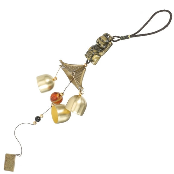 UNOMOR Outdoor Hanging Ornaments Copper Alloy Bell Pendant for Garden Decor 1Set