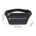 thumbnail image 3 of Vacemry Sac Banane Unisexe à Bandoulière, Grande Capacité, Sangle Réglable, Sac Banane pour Sports Extérieurs, Voyage, Randonnée, Cyclisme, Course, Pochette de Taille Résistante à l'Eau pour Hommes et Femmes, 3 of 6