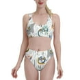 thumbnail image 2 of Picia Cute Colorful Animal Women's High Waisted Bikini Scoop Neck Swimsuit Two Pieces Bathing Suit-Medium, 2 of 8
