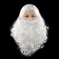 thumbnail image 3 of Sonducket Barba y peluca modernas de Papá Noel de 2pcs PE fijadas para ocasiones festivas Barbas y pelucas de Papá Noel Disfraces de disfraces, 3 of 6