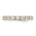 thumbnail image 3 of 14K Yellow Gold Ring Band Eternity Diamond Round Polished Shared Prong 3ct , Size 7, 3 of 4