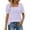 #05 Purple 【Mix, Match & Stock Up on Your Favorite Palette.】, variant on Women's Square Neck Short Sleeve Loose Fit T-Shirt Tops Blouses Solid Color Casual Daily Wear Vacation Travel Fashion Essential Gift for Women | Sopatenor,Hot Pink XL