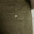 thumbnail image 4 of RYDCOT Mens Corduroy Pants Casual High Waist Straight Leg Fall Winter Suit Pant with Pocket Green, 4 of 9