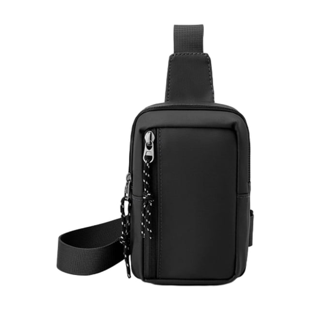 EGNMCR Sac de Poitrine en Cuir pour Hommes Camping & Randonnée Petit Sac à Dos Épaule Sac à Dos de Voyage Imperméable Sac de Poitrine Petit Sac à Dos de Voyage Sac de Rangement