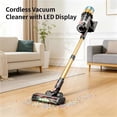 thumbnail image 3 of Cordless Vacuum Cleaner, 650W 40KPA 70 Mins Runtime Self-Standing Vacuum Cleaners for Home, Stick Vacuum with Charging Dock Station Removable Battery, Handheld Vacuum for Pet Hair/Carpet/Floor, 3 of 5