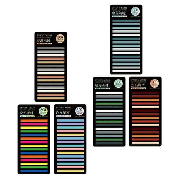 FRCOLOR 6 Sets Pastel Highlighter Book Tabs Colorful Student