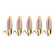 thumbnail image 1 of 5 cucharas de pesca, señuelos de pesca para lances a gran distancia con anzuelos para jigging Oro 14g, 1 of 9