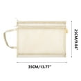 thumbnail image 5 of Clearance!XEOVHV Double-Layer Mesh Zipper Pouch Bags with Handle, EVA Board Game Storage Organizer,A4 Letter Size,Waterproof Plastic Zipper Pouches,Clear Document File Folder for School/Travel/Home, 5 of 7