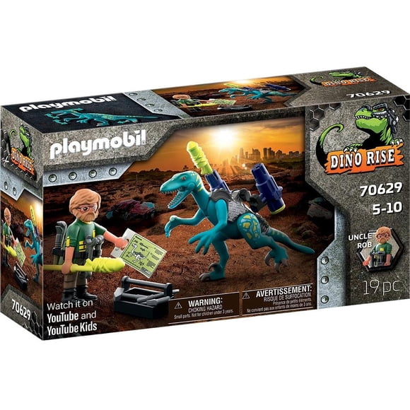 Set de Juego Playmobil Deinonychus Dinos 19 Piezas