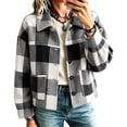 thumbnail image 2 of PiGOGI Womens Long Sleeve Cardigan Coat Button Front Jacket with Turndown Collar and Pockets Casual Soft Outerwear for Daily Wear, 2 of 6