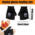 thumbnail image 4 of 2pcs -Heating Winter Gloves with Heating Wrist Guards - Thermal, Windproof Cold-Proof Hands Warmer Suitable for, Outdoor Sports, Commuting - - Portable Heating Gloves, 4 of 10