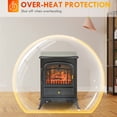 thumbnail image 6 of Topcobe Electric Fireplace Heater, Freestanding Stove Heater with Realistic Flame, Portable Fireplace, 6 of 6