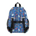 thumbnail image 3 of Police and Fire Red Pattern Backpack for School, Cute School Bag with Adjustable Shoulder Straps and Padded Back, 15"x11.42"x5.5", 3 of 5