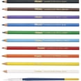 thumbnail image 5 of Prang Sharpened Watercolor Pencils - Red, Orange, Yellow, Green, Blue, Violet, Light Blue, Black, Brown, White Lead - 10 / Pack, 5 of 5
