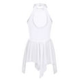 thumbnail image 2 of iiniim Kids Girls' Halter Sequined Lyrical Dance Tutu Dress Irregular Latin Ballet Dancewear, 2 of 7