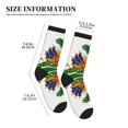 thumbnail image 3 of Men's Coat Of Arms Of ?haitians Novelty Athletic Socks Women's Digital Printing Funky Patterned Crew Socks, 3 of 7