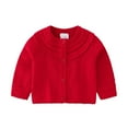 thumbnail image 1 of Godderr 6M-3Y Toddler Girls Knitted Cardigan Sweaters Long Sleeved, Crewneck,Buttons Sweaters Outwear for Baby Kids Girls, 1 of 5