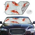 thumbnail image 2 of Balery Koi Fish Corals,Spring Summer Print Car Windshield Sun Shade,Windshield Sunshade for Car Pickup Truck SUV Accessories-Small, 2 of 7